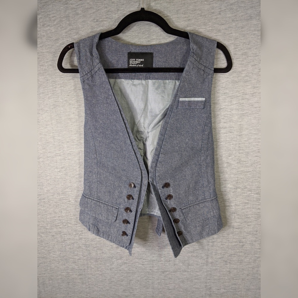 4x 👯♀️Host Pick⚡️For bundle only: Bluish Grey Vest - Picture 2 of 4